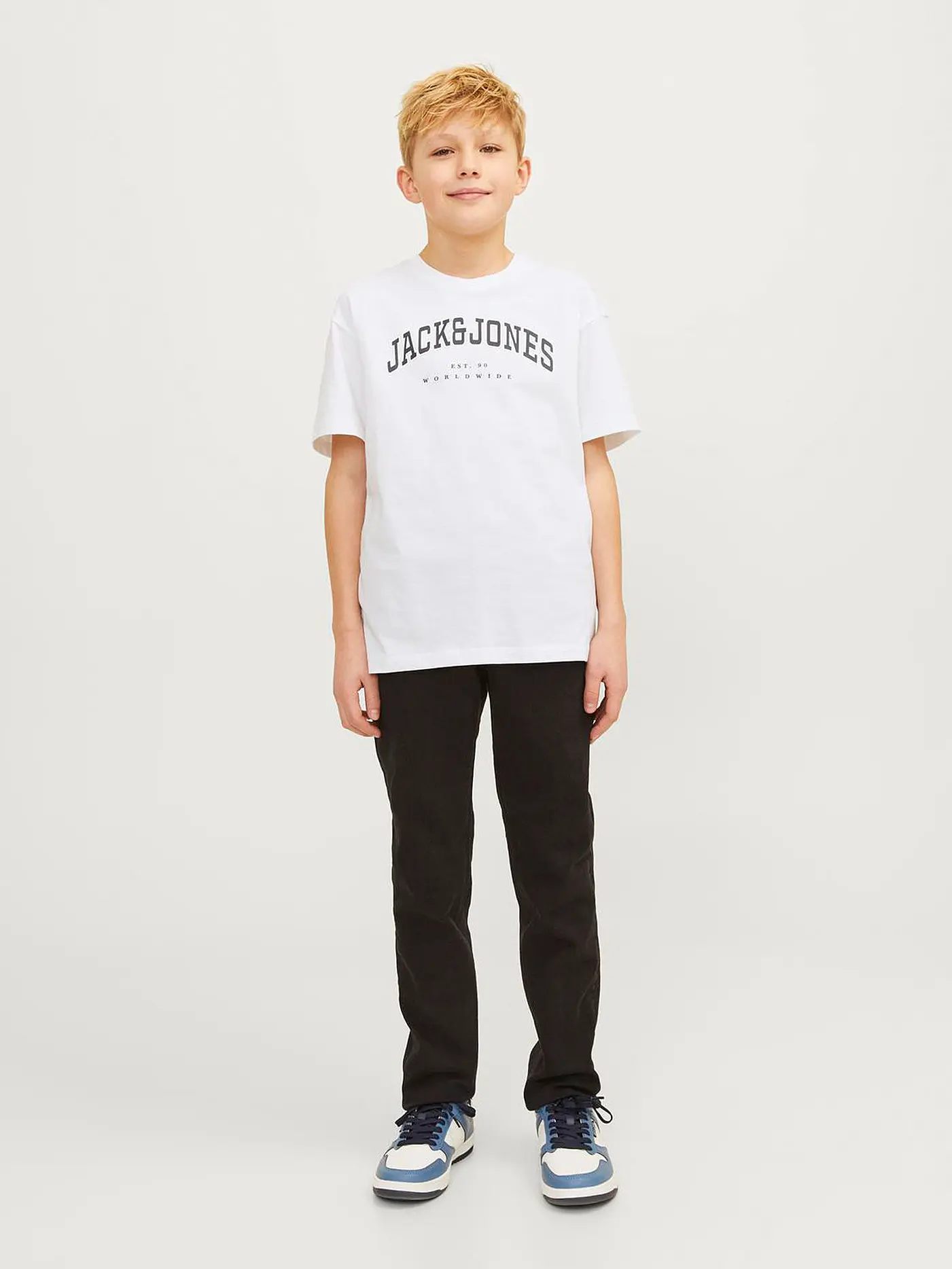 JACK & JONES | Jungen T-Shirt JJECALEB | weiss